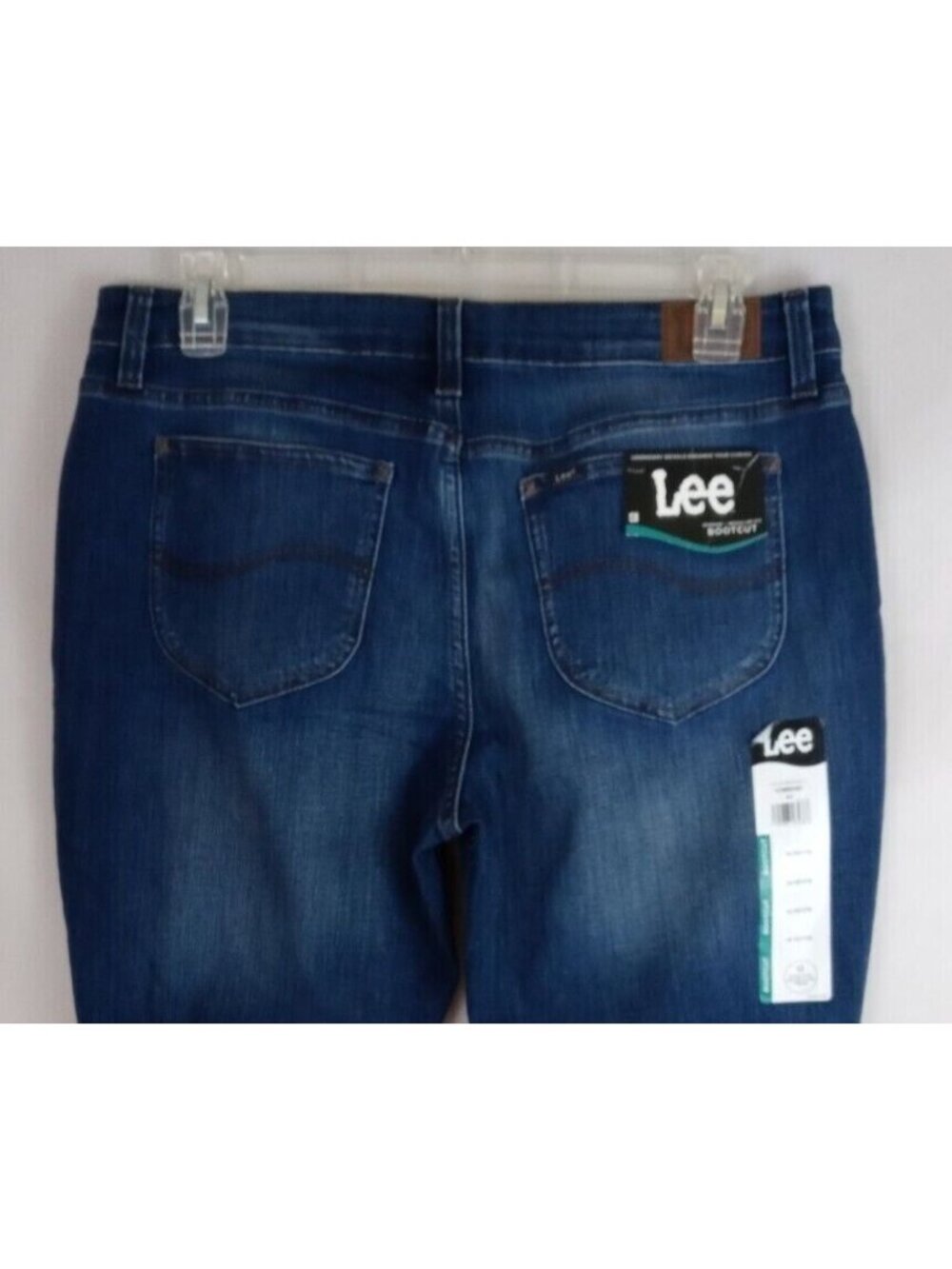 NWT Lee Regular Fit Bootcut Whiskered Distressed Jeans Size 16P